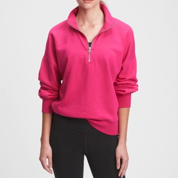 GAP Tops - GAP Quarter Zip Oversized Pullover Size Medium